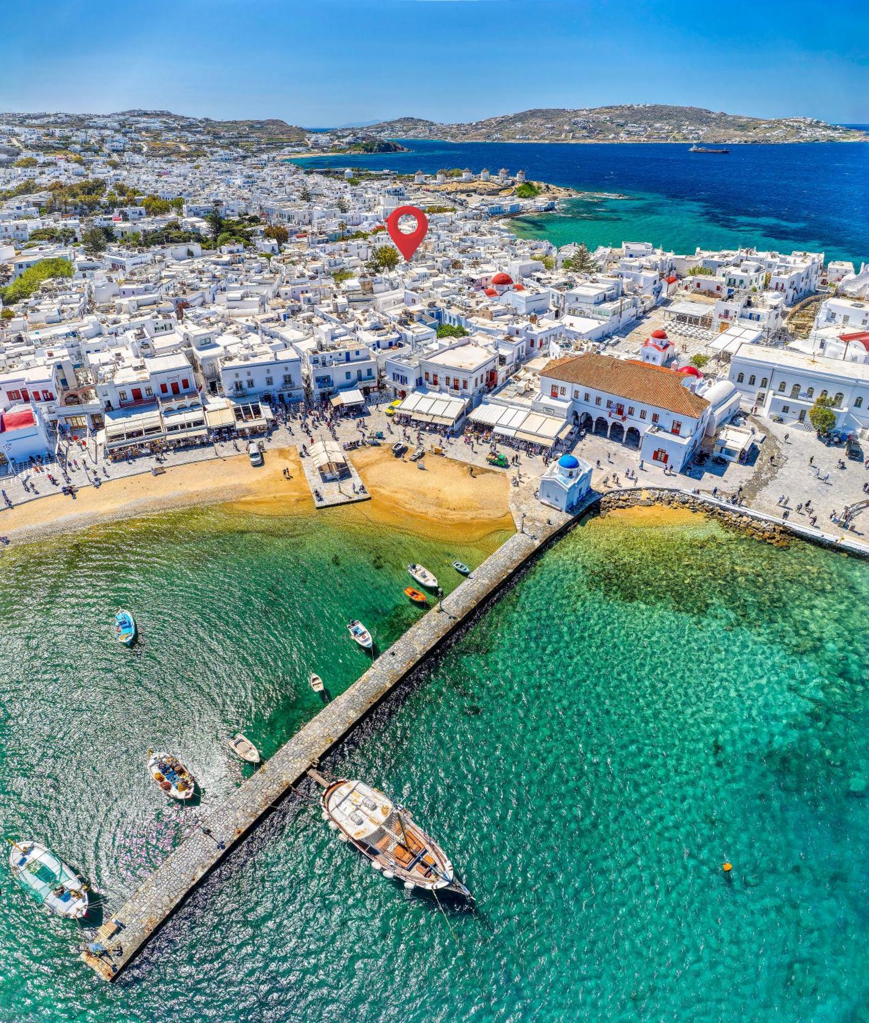 Skepi Rooms Mykonos Town Bagian luar foto
